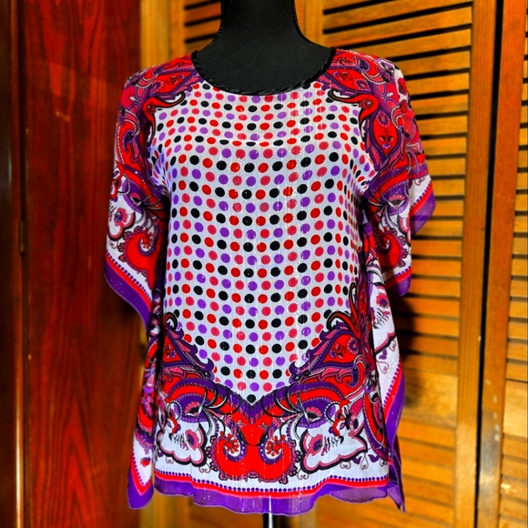 MYMICHELLE Tops - VINTAGE, HANDKERCHIEF BLOUSE